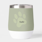 Personalisierter Labrador-Weinbecher 'Derzeit besc (Rückseite)