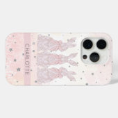 Personalisierter Lace Bunny iPhone Case (Rückseite (Horizontal))