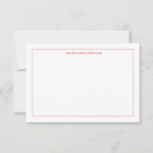 Personalisierter Lachs und weißer Flachbildschirm  Einladung (Vorderseite)