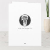 Personalisierter Lacrosse Coach Karte (Rückseite)