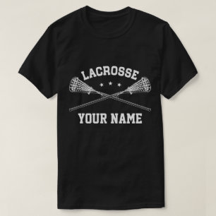 Personalisierter Lacrosse-Name T-Shirt