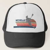 Personalisierter Lacrosse Name Truckerkappe (Vorderseite)