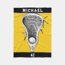 Personalisierter Lacrosse Player Fleecedecke