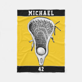 Personalisierter Lacrosse Player Fleecedecke