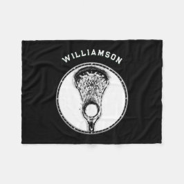 Personalisierter Lacrosse Player Fleecedecke