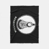 Personalisierter Lacrosse Player Fleecedecke (Vorderseite)