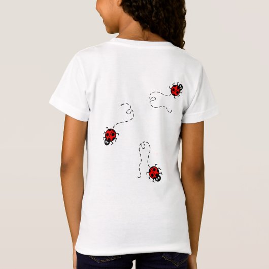 Personalisierter Ladybird Pattern T - Shirt (Rückseite)