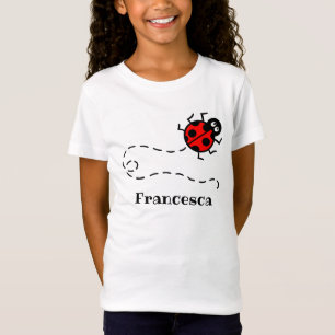 Personalisierter Ladybird Pattern T - Shirt