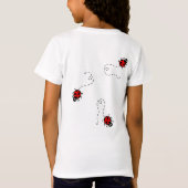 Personalisierter Ladybird Pattern T - Shirt (Rückseite)