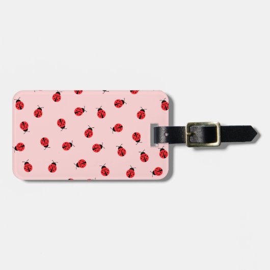 Personalisierter Ladybug Gepäcktag Gepäckanhänger (Vorderseite horizontal)