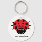 Personalisierter Ladybug-Schlüsselanhänger Schlüsselanhänger (Vorderseite)