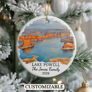 Personalisierter Lake Powell-Schmuck, Benutzerdefi Keramik Ornament