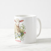 Personalisierter Lamm-Kaffeebecher Kaffeetasse (VorderseiteRechts)