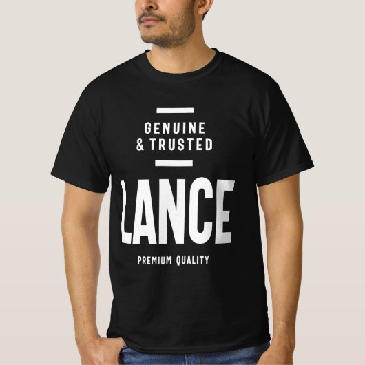 Personalisierter Lance-Name T-Shirt (Vorderseite)