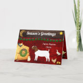 Personalisierter - Land - Weihnachtsschiff Karte (Vorderseite)