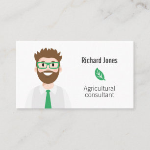 Personalisierter Landwirtschaftsberater Avatar Visitenkarte