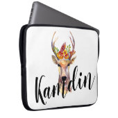 Personalisierter Laptop-Case boho Hirsch Buck Head Laptopschutzhülle (Vorne Rechts)