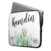 Personalisierter Laptop-Case Boho Llama Bohemisch  Laptopschutzhülle (Vorderseite Links)