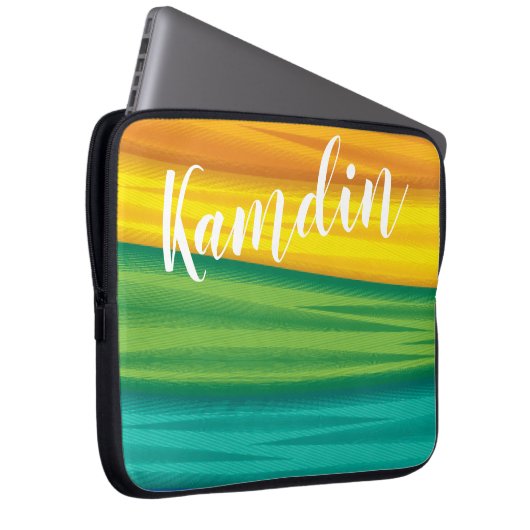 Personalisierter Laptop Case lgbtq Regenbogenflagg (Vorne Rechts)