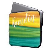 Personalisierter Laptop Case lgbtq Regenbogenflagg (Vorderseite Links)