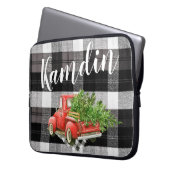 Personalisierter Laptop Case XMAS Truck Buffalo Ka (Vorderseite Links)