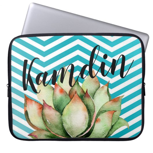 Personalisierter Laptop-CaseBoho Cacti Cactus Succ Laptopschutzhülle (Vorderseite)