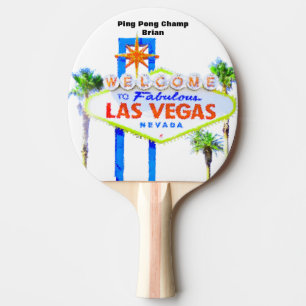 Personalisierter Las- Vegasmeister Tischtennis Schläger