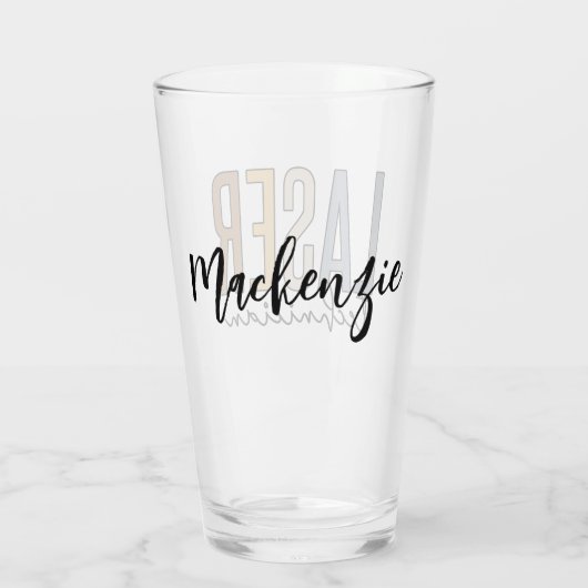 Personalisierter Lasertechniker | Laser Tech Glas (Rückseite)