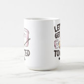 Personalisierter "Lasst uns Toast rösten" S'mores Kaffeetasse (Mittel)