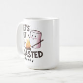 Personalisierter "Lasst uns Toast rösten" S'mores Kaffeetasse (Vorderseite Links)