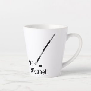 PERSONALISIERTER LATTE MUG FÜR HOCKEYSPIELER MILCHTASSE