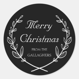 Personalisierter Laurel Holiday Sticker