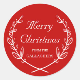 Personalisierter Laurel Holiday Sticker