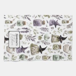 Personalisierter Lavendel & Apotheke Geschirrtuch