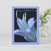 Personalisierter Lavendel Eleganter Muttertag der  (Stehend Vorderseite)