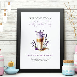 Personalisierter Lavendel-Kaffee Geburtstag Willko Poster
