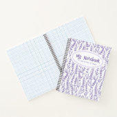 Personalisierter Lavendel Lila Elegante Notizblock (Innenseite)