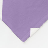 Personalisierter Lavendel-Zickzack Fleecedecke (Ecke)