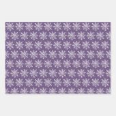 Personalisierter Lavender Frohe Weihnachtsbaumskri Geschenkpapier Set (Vorderseite 3)