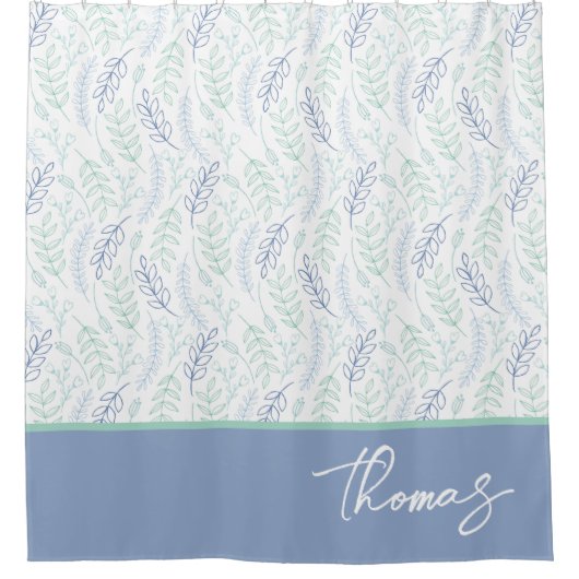 Personalisierter Leaf-Duschvorhang Duschvorhang (Vorderseite)