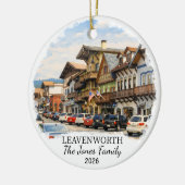 Personalisierter Leavenworth-Schmuck, Washington Keramik Ornament (Links)