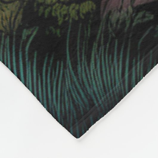 Personalisierter, lebendiger Pinienwald. Fleecedecke (Ecke)