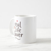 Personalisierter Lebensretter Kaffeetasse (Vorderseite Links)
