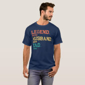 Personalisierter Legend Husband Vater - Benutzerde T-Shirt (Vorne ganz)