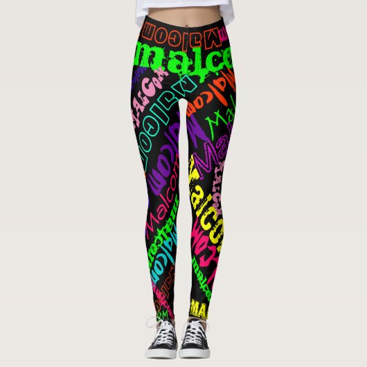 Personalisierter Leggings-individueller Name Leggings (Vorderseite)