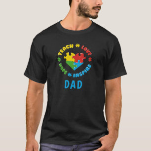 Personalisierter Lehr Liebe Hoffnung Inspiriert Au T-Shirt