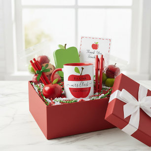 Personalisierter Lehrer Apfel Tasse