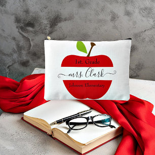 Personalisierter Lehrer-Apfel  Zubehörtasche