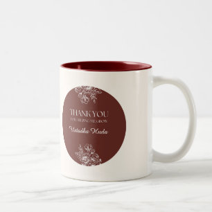 Personalisierter Lehrer-Dankeschön-Becher Danke Zweifarbige Tasse