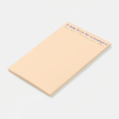 Personalisierter Lehrer Farbige Punkte Postit-Noti Post-it Klebezettel (angewinkelt)